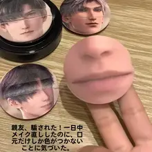 恋与深空ゲーム関連のパウダーパフ【両面デザイン・高品質・ギフトに最適】