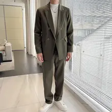 男士 サテン仕立てのパッド入りテーラードジャケット【トレンド感・軽やかさ】（セットアップ対応）