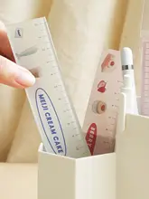 半透明アクリル定規【ヴィンテージ風・シンプルデザイン・学生用・測定用】