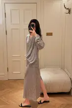 軽やかなデザインのハイエンド文学スタイル 半袖トップスとロングパンツ【春夏用・女性用・おしゃれ】（セットアップ対応）