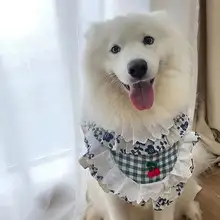夏用手作り犬用エプロン【小中大型犬用・かわいいデザイン・よだれ付き】