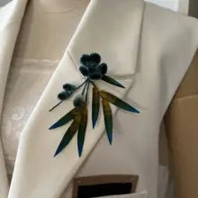 南京伝統のフェルトフラワーブローチ【女性用・ヘアピン・ヘアクリップ・古風デザイン・日常の贈り物】