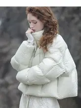 デザイン性に優れたダックダウンショートコート【女性用・白鹅绒・カジュアルスタイル】