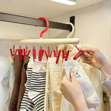 多機能洗濯ハンガー【靴下・下着用・防風設計】（セットアップ対応）