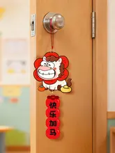 かわいい馬の壁掛け飾り【新年の装飾・ミニ盆栽風】