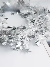星型スパンコールモチーフガーデンデコレーションワイヤー【クリスマス用・写真撮影用】