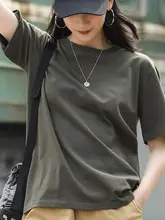 快適なコットン製白色半袖Tシャツ【夏用・ルーズフィット・カジュアルデザイン】