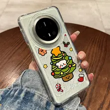 Huawei Mate 70 Pro 用 スマホケース【クリスマスツリー・かわいい犬・カートゥーンデザイン・個性的・男女兼用】