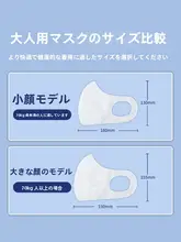 大きめマスク 大顔対応 男女兼用 薄型 防塵 大サイズ ブラック ホワイト