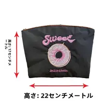 ボールチェーン刺繍ナイロン手提げバッグ【高級感あるデザイン・女性用】