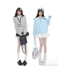 カジュアルな韓国風ニットセーター【秋用・フィット】