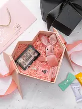 ハート型ギフトボックス【空箱・クリスマス・誕生日プレゼント・インテリアデザイン】