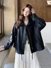 ブラックスタンドカラーライダースジャケット【PUレザー・女性用・バイクスタイル】