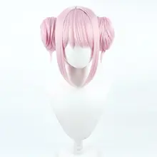 コスプレ用ウィッグ【粉色・ツインテールスタイル・軽量タイプ】