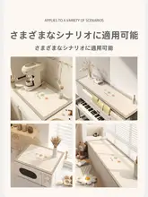 水切りマット 吸水マット 防水油防止耐熱洗い物マット 乾燥マット