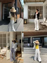 春夏用薄手ニットカーディガン【Vネック・短丈・日焼け防止】