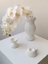陶器製 おしゃれな花瓶【ホワイト・デスク装飾用・ドライフラワー対応】