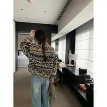 レトロ花柄ウールコート