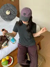 微細なストレッチ素材のプルオーバーTシャツ【女性用・体型カバー・トレンドデザイン】