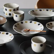 雨露集シリーズ 汁物皿【楕円形・手持ちカップ・小皿・ご飯茶碗】（セットアップ対応）