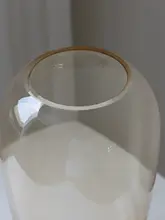 フラワーベース アンバーガラス 北欧風 リビング インテリア 生花 造花 水栽培