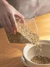 密閉容器 プラスチック 透明 クリア キッチン用 穀物 豆 ドライフルーツ 食品グレード