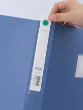 得力 A4ファイルボックス【厚手プラスチック・立て置き収納・ブルー＆ブラック・5個入り】