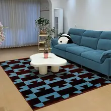 レトロ調ジャズデザインラグ【リビング・優雅でシンプル・高級感あるインテリアに最適】