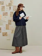 秋季にぴったり！ラウンドカラーの厚手ウールコート【カジュアル・フィット・保温性】