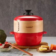 Cookerbene 手作り竹製蒸し器【家庭用・深型・小籠包・饅頭用】