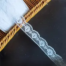 白色無弾力レースフリル麻ひも【手作り衣類用・DIY刺繍材料】