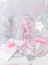 RosyPosy ミニ文具ツールセット【学用品・ホッチキス・パンチ・スタイリッシュデザイン】