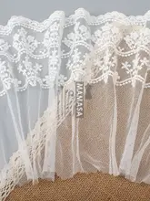 水仙花刺繍レーストリム【極上の柔らかさ・DIY手作り衣料品用】