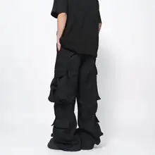 アメリカンスタイルのヴィンテージ感あふれる多ポケット作業パンツ【ゆったりストレート・ワイドレッグ・デザイン性】