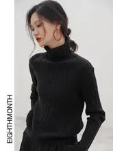 極上の柔らかさのハイネックニットトップス【秋用・ルーズフィット・長袖】