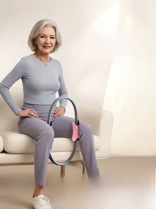 家庭用 抵抗リング 中高年向けレッグサポート器具【フィットネス・ヨガ・筋力トレーニング用】