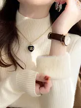 ハイネックニット女性用 【冬季用・厚手フリース・インナーウェア・ニットトップス】