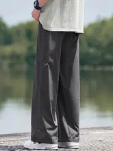 純綿オーバーオール メンズトレンドブランド夏パンツ2着