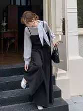 おしゃれなベストとタンクトップのコーディネート【ワイドパンツ・春秋対応】（セットアップ対応）