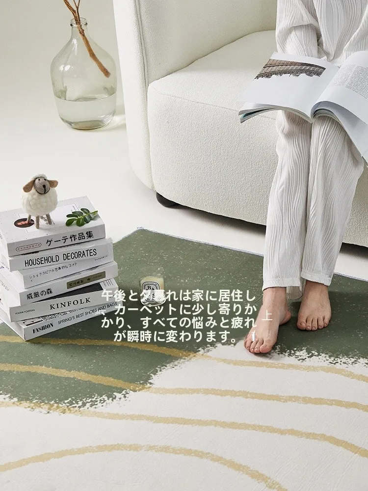 リビング用カーペット：現代的シンプルデザインで快適な空間を実現