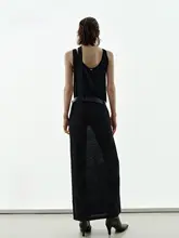 モコドレス【ウールニット・ロングスカート・ダークシャイン】