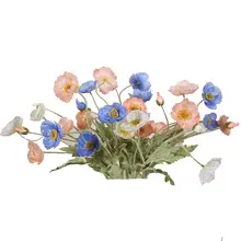 リアル感のあるポピーの造花【1本の花瓶用・ピクニックや撮影用】