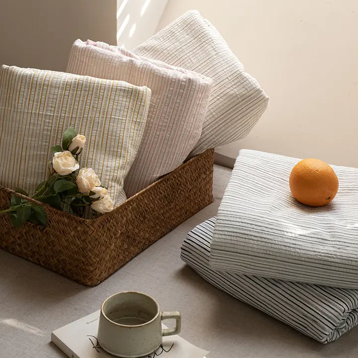 シンプルな新しいスタイル オールコットン4点セット キルトカバー純綿