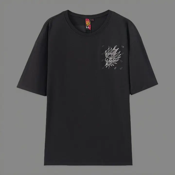 暗光和藝スタイル 日式落肩Tシャツ【男性用・極上の柔らかさ】