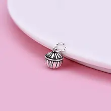 手作りDIYアクセサリー素材【925純銀のベルチャーム・タイシルバーのブレスレット用ペンダント】