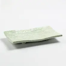 美光焼き 和風陶器 寿司プレート【長方形・冷菜用・小皿】