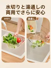 多機能洗面器【キッチン用・水切りバスケット・果物洗浄に最適】