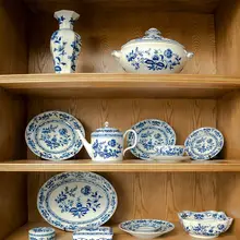 手描きの陶器製マルガオシリーズプレート＆カップ【ポルトガル製・デザイン性の高い食器】