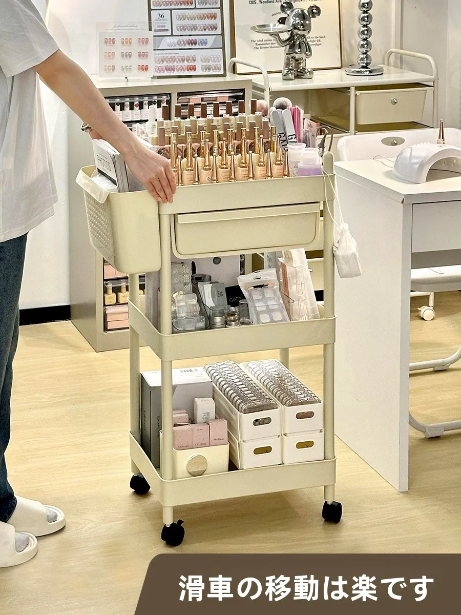 美容道具収納カート：栋哈ss0628美甲收纳小推车の実用性と設計ポイント