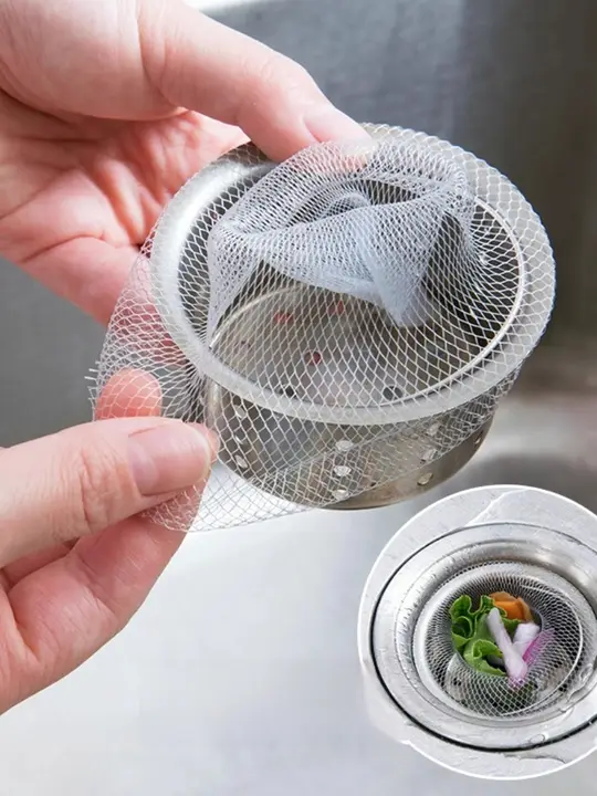 使い捨てキッチンシンク用ゴミフィルター【水切り袋・洗い物用・シンク用】
